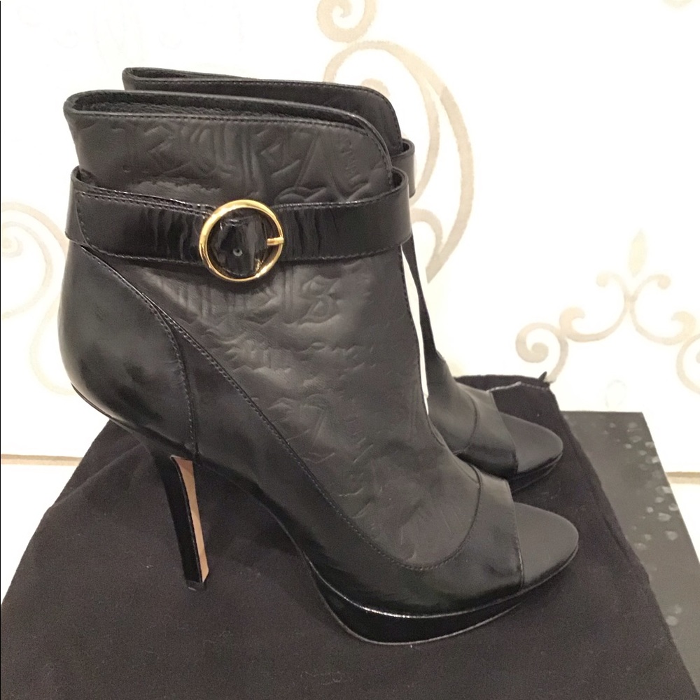 High heel open toe bootie
